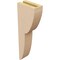 Ekena Millwork 3"W x 6"D x 18"H Thin Crestline Rough Cedar Woodgrain TimberThane Corbel, Primed Tan CORUR03X06X18CRERCPR - alternate 3